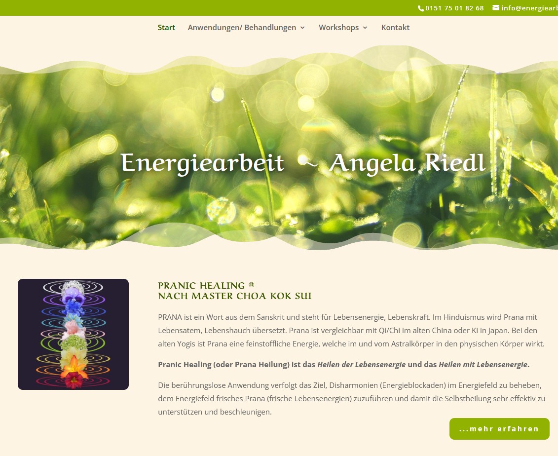 Energiearbeit Angela Riedl